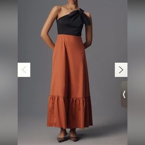 Hutch Caudie One-Shoulder
Colorblock Maxi Dress with Side Pockets